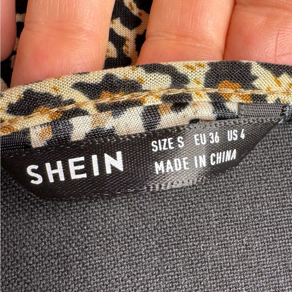 SHEIN Leopard Print Mini Dress with Spaghetti Straps - Picture 7 of 9